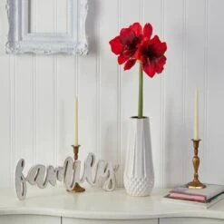 Red Amaryllis Artificial Flower Stem, 3ct. -Michaels Shop D293291S 3