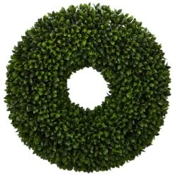 24" Green Boxwood Wreath 7 24" Green Boxwood Wreath -Michaels Shop D293298S 11 1