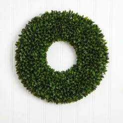 24" Green Boxwood Wreath 9 24" Green Boxwood Wreath -Michaels Shop D293298S 13