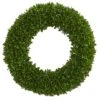 19.5" UV Resistant Green Tea Leaf Wreath -Michaels Shop D293309S 11