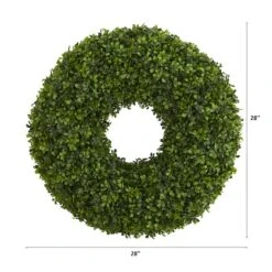 28" Green Boxwood Wreath -Michaels Shop D293317S 2