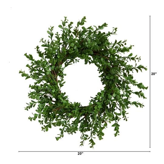 20" Boxwood Wreath 5 20" Boxwood Wreath - Image 3