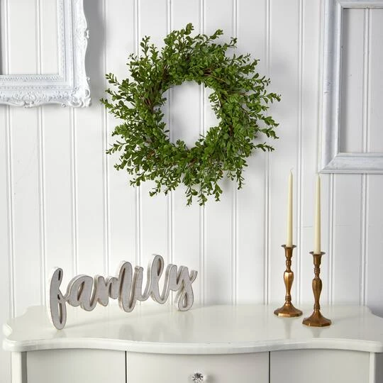 20" Boxwood Wreath 6 20" Boxwood Wreath - Image 4