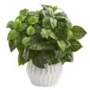 16in. Pothos Plant In White Ceramic Vase 1 16in. Pothos Plant In White Ceramic Vase -Michaels Shop D293358S 11