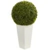 2.5ft. Boxwood Ball Topiary In White Tower Planter 2 2.5ft. Boxwood Ball Topiary In White Tower Planter -Michaels Shop D293390S 11
