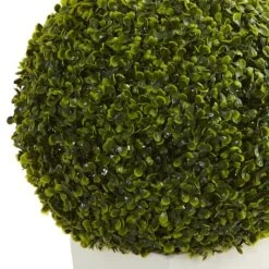 2.5ft. Boxwood Ball Topiary In White Tower Planter -Michaels Shop D293390S 12