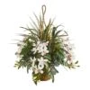 2.5ft. Orchid & Greens In Hanging Basket -Michaels Shop D293394S 11