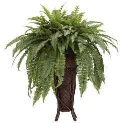 3ft. Boston Fern Plant In Stand -Michaels Shop D293838S 12