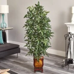 5ft. Bracken Fern Tree With Decorative Vase -Michaels Shop D293851S 12