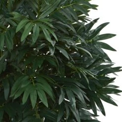 3ft. Double Bamboo Palm Tree In White Tower Vase -Michaels Shop D293864S 12