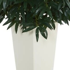 3ft. Double Bamboo Palm Tree In White Tower Vase -Michaels Shop D293864S 13