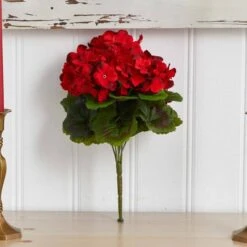 Red Geranium Bush, 4ct. -Michaels Shop D293875S 15