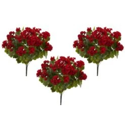 Red Geranium Bush, 3ct. -Michaels Shop D293880S 4