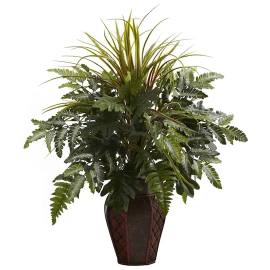 2ft. Mixed Grass & Fern In Decorative Planter 4 2ft. Mixed Grass & Fern In Decorative Planter - Image 2