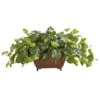 15" Pothos Plant In Metal Planter -Michaels Shop D293941S 1