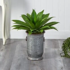 2ft. Agave Plant In Vintage Metal Planter 10 2ft. Agave Plant In Vintage Metal Planter -Michaels Shop D293995S 3