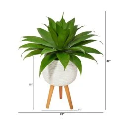 2.5ft. Agave Plant In White Planter With Stand -Michaels Shop D293998S 2