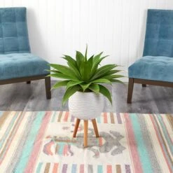 2.5ft. Agave Plant In White Planter With Stand -Michaels Shop D293998S 4