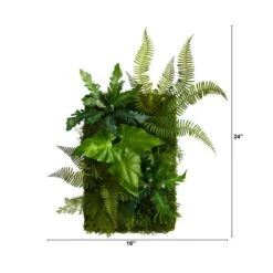 24" Mixed Foliage Artificial Wall Mat 11 24" Mixed Foliage Artificial Wall Mat -Michaels Shop D294025S 2