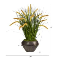 2.5ft. Onion Grass Plant In Metal Planter -Michaels Shop D294037S 2