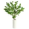 21" Salal Plant In Decorative White Planter -Michaels Shop D294042S 1