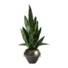2.5ft. Snake Plant In Decorative Metal Bowl -Michaels Shop D294099S 1