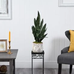 2.5ft. Snake Plant In Decorative Vintage Planter -Michaels Shop D294103S 3