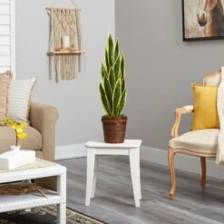 2.5ft. Snake Plant In Decorative Basket Planter -Michaels Shop D294121S 4