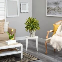 25" Spiderwort Plant In White Elephant Shaped Planter -Michaels Shop D294129S 5