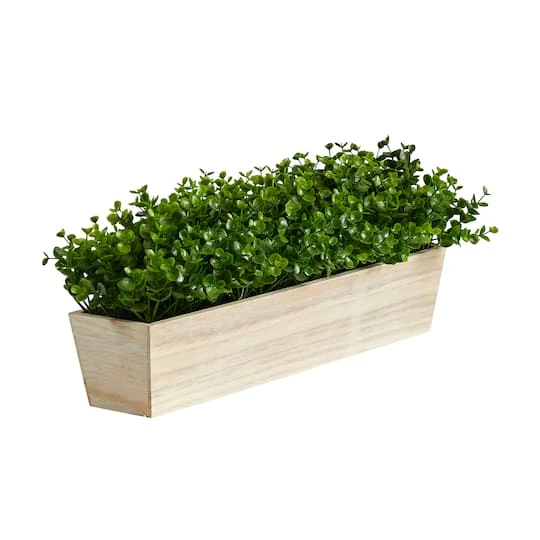 8" Eucalyptus In Decorative Planter 6 8" Eucalyptus In Decorative Planter - Image 4