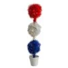 2ft. Red, White & Blue Americana Topiary Plant With 35 Warm LED Lights -Michaels Shop D294215S 11