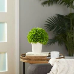 10" Boxwood Topiary In Decorative Planter -Michaels Shop D302792S 6