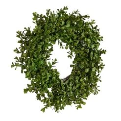 Hello Honey® 13" Green Boxwood Wreath -Michaels Shop D322087S 1 1
