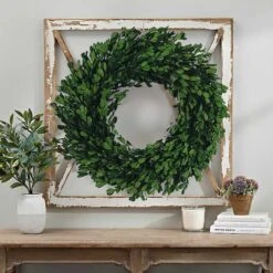 Hello Honey® 13" Green Boxwood Wreath -Michaels Shop D322087S 2