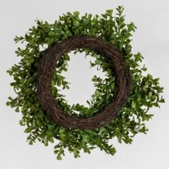Hello Honey® 13" Green Boxwood Wreath -Michaels Shop D322087S 9