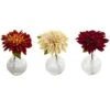 8" Dahlia With Decorative Vase Set -Michaels Shop D323803S 1