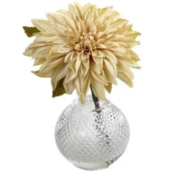 8" Dahlia With Decorative Vase Set -Michaels Shop D323803S 3