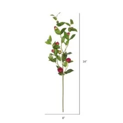 Artificial Burgundy Tea Rose Spray, 3ct. 8 Artificial Burgundy Tea Rose Spray, 3ct. -Michaels Shop D324492S 2