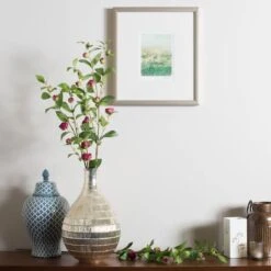 Artificial Burgundy Tea Rose Spray, 3ct. 9 Artificial Burgundy Tea Rose Spray, 3ct. -Michaels Shop D324492S 3