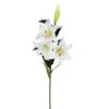 White & Yellow Real Touch Lily Spray, 2ct. -Michaels Shop D333759S 1