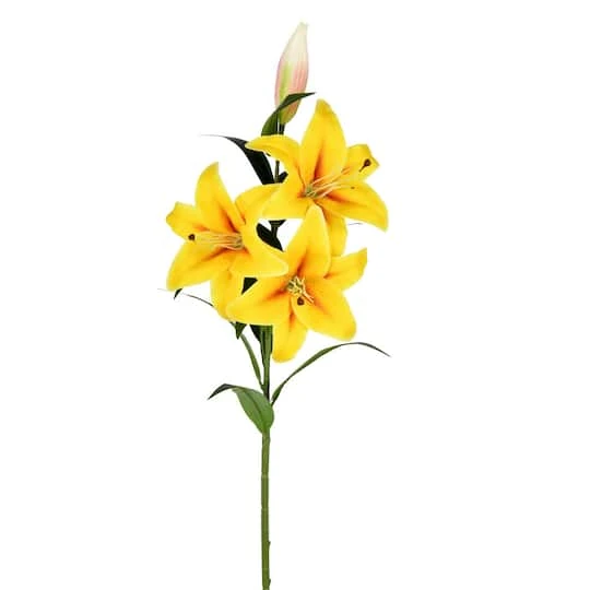 Yellow Lily Spray, 2ct. 4 Yellow Lily Spray, 2ct. - Image 2
