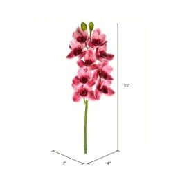 Real Touch™ Pink Boat Orchid Stem -Michaels Shop D333808S 2