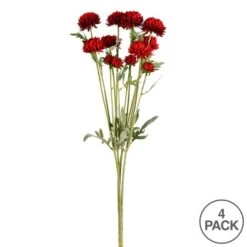 Red Daisy Spray, 4ct. -Michaels Shop D333840S 3