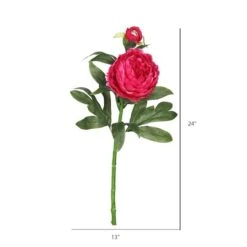 Hot Pink Peony Stem, 3ct. -Michaels Shop D333856S 2