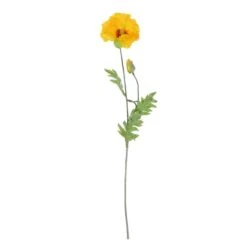 6 Pack: Yellow Poppy Stem -Michaels Shop D333870S 1