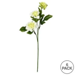 6 Pack: Cream Dahlia Spray -Michaels Shop D333878S 3