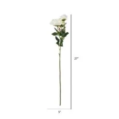 White Rose Stem, 3ct. -Michaels Shop D333884S 6