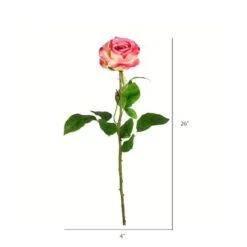 Light Pink Rose Stem, 6ct. -Michaels Shop D333905S 2