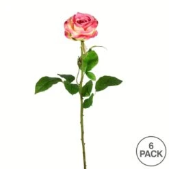 Light Pink Rose Stem, 6ct. -Michaels Shop D333905S 3