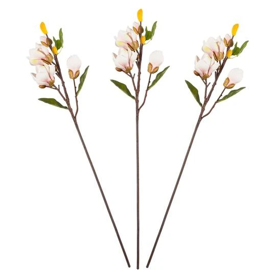 Pink Magnolia Stem, 3ct. 8 Pink Magnolia Stem, 3ct. - Image 6